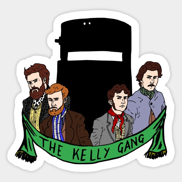 The Kelly Gang Sticker by Australian_Bushranging